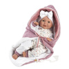 Llorens 74040 New Born – žmurkajúca reálna bábika so zvukmi a mäkkým látkovým telom – 42 cm 8426265740406