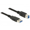 DeLock 85067 Kabel USB3.0 Typ-A Stecker / USB3.0 Typ-B Stecker 1.5 m schw.