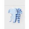 Mayoral Súprava 2 velúrových overalov 12-02632-012 Veľkosť: 1-2 mesiace (60 cm)