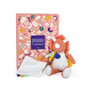 Doudou Darčeková sada - dinosaurus s dečkou 25 cm