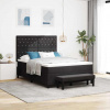 zahrada-XL box spring posteľ s matracom a lavicou čierna 160x200 cm zamat 3344458