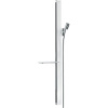 HANSGROHE Unica sprchová tyč E 90 cm (obsahuje jazdec), s poličkou na mydlo a sprchová hadica 160 cm, biela/chróm, 27640400