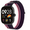 eses Silikónový remienok pre Xiaomi Redmi Watch 4 a 5, Smart Band 8 Pro a 9 Pro - Ružovo-fialový