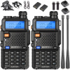 2 x VYSIELAČKA UV-5R BAOFENG RUČNÁ VYSIELAČKA RÁDIOTELEFÓN 5W FM RÁDIO