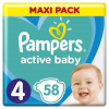 Pampers Active Baby-Dry 4, 9-14 kg 58pcs 2024 jednorazové plienky