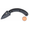Vega KA-BAR KB-1494 TDI LADYFINGER taktický nôž 4,8 cm, celočierna, Zytel, puzdro