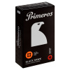 Primeros Black Hawk - kondómy, 12 ks, čierne, anatomický tvar
