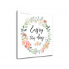 Obraz na stenu s textom Enjoy this day (moderné obrazy s textom)