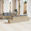 zahrada-XL Záhradný jedálenský set 9 pcs Béžová, šedá 100 x 55 x 73 cm 3349937
