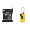 Ascaso Steel DUO PID PLUS, Black&Wood + Eureka Helios 65, yellow