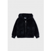 Pletený chlpatý sveter na zips s kapucňou Mayoral - 1504316013-v ext. sklade