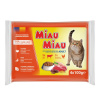 Miau Miau Cat Mix hovädzie a kuraciecí, kapsa 100 g (4 pack)