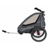 Qeridoo Detský vozík za bicykel Qupa 2 (sivá) (100363130)