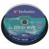 Verbatim DVD-RW Matt Silver bez možnosti potisku 43552 4.7GB 4x spindle 10-pack