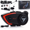MOTOCYKLOVÝ INTERKOM VITO V80 BLUETOOTH REPRODUKTORY IPX6 VODOTESNÝ 1000 mAh