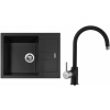 Set Sinks G11526 (dřez Amanda 650 Pureblack 26 + baterie Vitalia Pureblack 26)