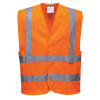PORTWEST HI-VIS C370 / Reflexná vesta zo sieťoviny - HV oranžová L/XL