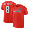 Fanatics Pánské tričko Alex Ovechkin #8 Washington Capitals NHL All-Time Leading Goal Scorer The Great 8 Name & Number Veľkosť: L
