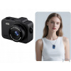 Xrec Mini digitální fotoaparát X8 12MP video 1080P LCD 0.96 přívěsek na klíče / X8 černá
