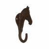 Esschert Design Liatinový držiak na kvetináč Horse, 5,5x20 cm, hnedá