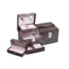 Šperkovnice kufřík - výběr barev Izidora - Hnědá se vzorem