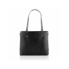 Kožená dámska čierna kabelka na rameno JASMINE