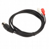 5 Pin Din mužský na 2 RCA mužský kábel kryt