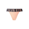 Dámske nohavičky CALVIN KLEIN-HIGH LEG THONG-Papaya Punch Oranžová XS