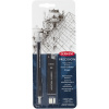 Mikrotužka DERWENT Precision Mechanical Pencil Set 0.5 mm HB, 15 tuh v balení + 3 gumy (2302428)