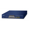 PLANET IPv4/IPv6, 8-Port Managed Riadený L2/L4 Gigabit Ethernet (10/100/1000) Podpora napájania cez Ethernet (PoE) 1U Modrá (GS-4210-8P2C)