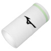 Mizuno Wristband Long With Line 6P 2 ks, biela / mätová