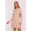 M872 Dress with inverted pleats - beige S