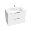 Ravak Classic II skrinka 80x45x58.5 cm závesná kúpeľňová skrinka pod umývadlo biela-sivá X000001481