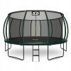 Aga SPORT EXCLUSIVE Trampolína 500 cm Tmavo zelená + ochranná sieť + rebrík (Záhradná trampolína SPORT EXCLUSIVE 500cm Tmavo zelená + ochranná sieť)