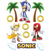 CUKROVÁ TLAČ jedlý obrázok na tortu Cukrová hmota SONIC JEŽKO NARODENINY SADA #1