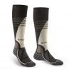 BRIDGEDALE Pánske lyžiarske ponožky SKI MIDWEIGHT MERINO PERFORMANCE OVER CALF graphite/bungee - sivá/hnedá Veľkosť: M