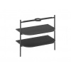 Ravak Yard - Konštrukcia s policami pod umývadlo, matná čierna D80000D006
