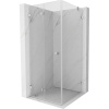 Mexen Lunar-F, skladací sprchový kút ľavý 80 x 80 cm, 8mm číre sklo, chrómový profil, 836-080-080-01-00-L