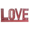 Clayre & Eef Kovová LED svietiace dekorácie LOVE - 60 * 8 * 30 cm / 2x AA - Clayre & Eef