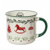Vianočný hrnček porcelánový na kávu, čaj 325 ml 1 ks