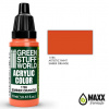 Green Stuff World Acrylic Artistic Paint - Ember Orange 17ml (Green Stuff World)