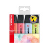 STABILO BOSS ORIGINAL Pastel - zvýrazňovač - 4 ks v balení - korálovo červená, čerešňová, obláčkovo modrá, limetková