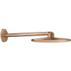Grohe Quadra horná sprcha so sprchovacím ramenom 31x31 cm okrúhly Brushed Warm Sunset 26475DL0
