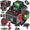 RED TECHNIC RTPLK0036, Zelený krížový laser 360° | 4D