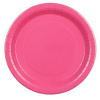 PartyDeco Papierové taniere ružové 18 cm 6 ks