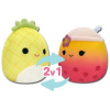 Plyšák Squishmallows 2v1 Ananás Maui a bubble tea Bergit (196566163010)