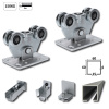 Samonosný systém 60×60×4 mm pre posuvnú bránu do 230 kg / 4 m – pozinkovaný C profil (Zn)- kompletná sada