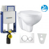 Geberit SET Kombifix 110.302.00.5 +WCzávesné BAU CERAMIC Rimless +sedSC+ Sigma20 Biela/Chr 110.302.00.5BAUCERAMICBielaChrom