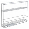 Metaltex Space Saver Inteligentný kuchynský výsuvný stojan na korenie 6x28x22 cm Strieborný