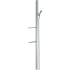 HANSGROHE Unica sprchová tyč E 150 cm (obsahuje jazdec), s poličkou na mydlo a sprchová hadica 160 cm, chróm, 27645000